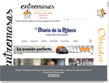 Tablet Screenshot of diariodelaribera.es